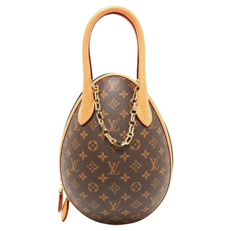 Louis Vuitton Monogram Egg Bag w/ Chain - Brown Handle Bags