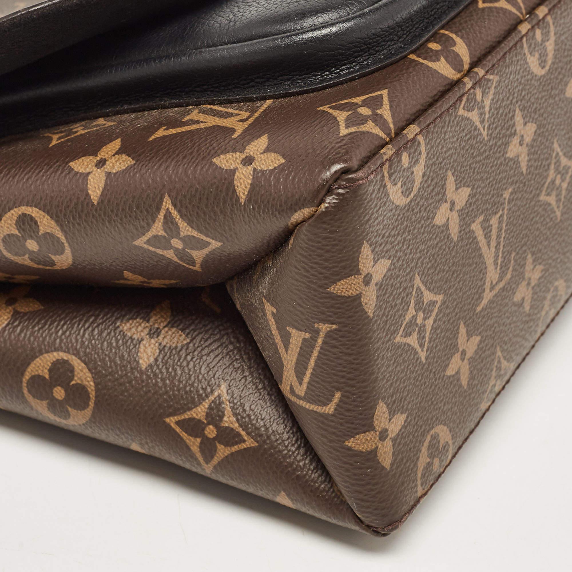 Louis Vuitton Black Monogram Canvas and Leather Marignan Bag 5