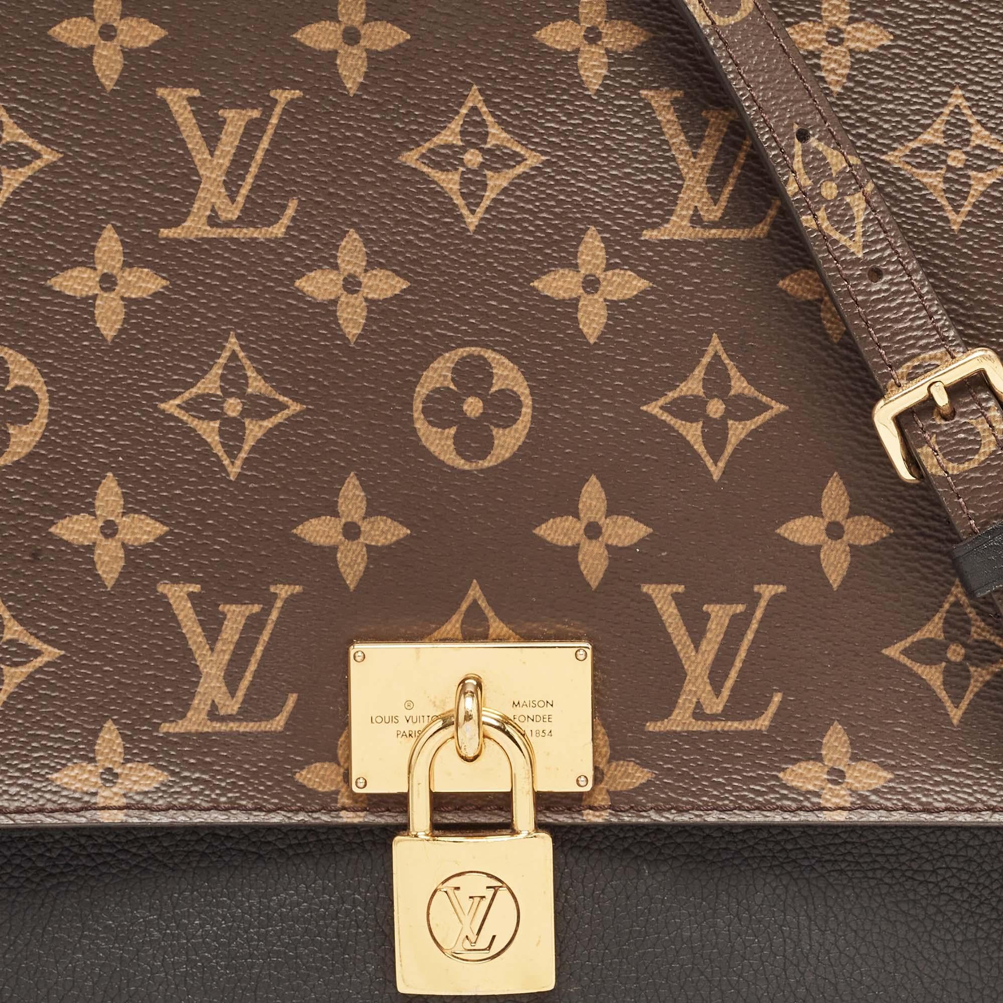 Louis Vuitton Black Monogram Canvas and Leather Marignan Bag 2
