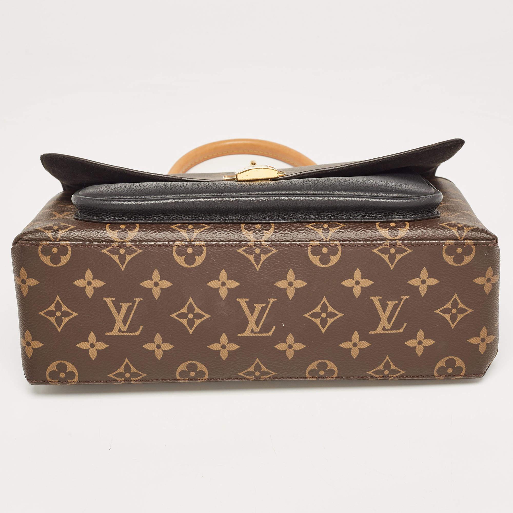 Louis Vuitton Black Monogram Canvas and Leather Marignan Bag 4
