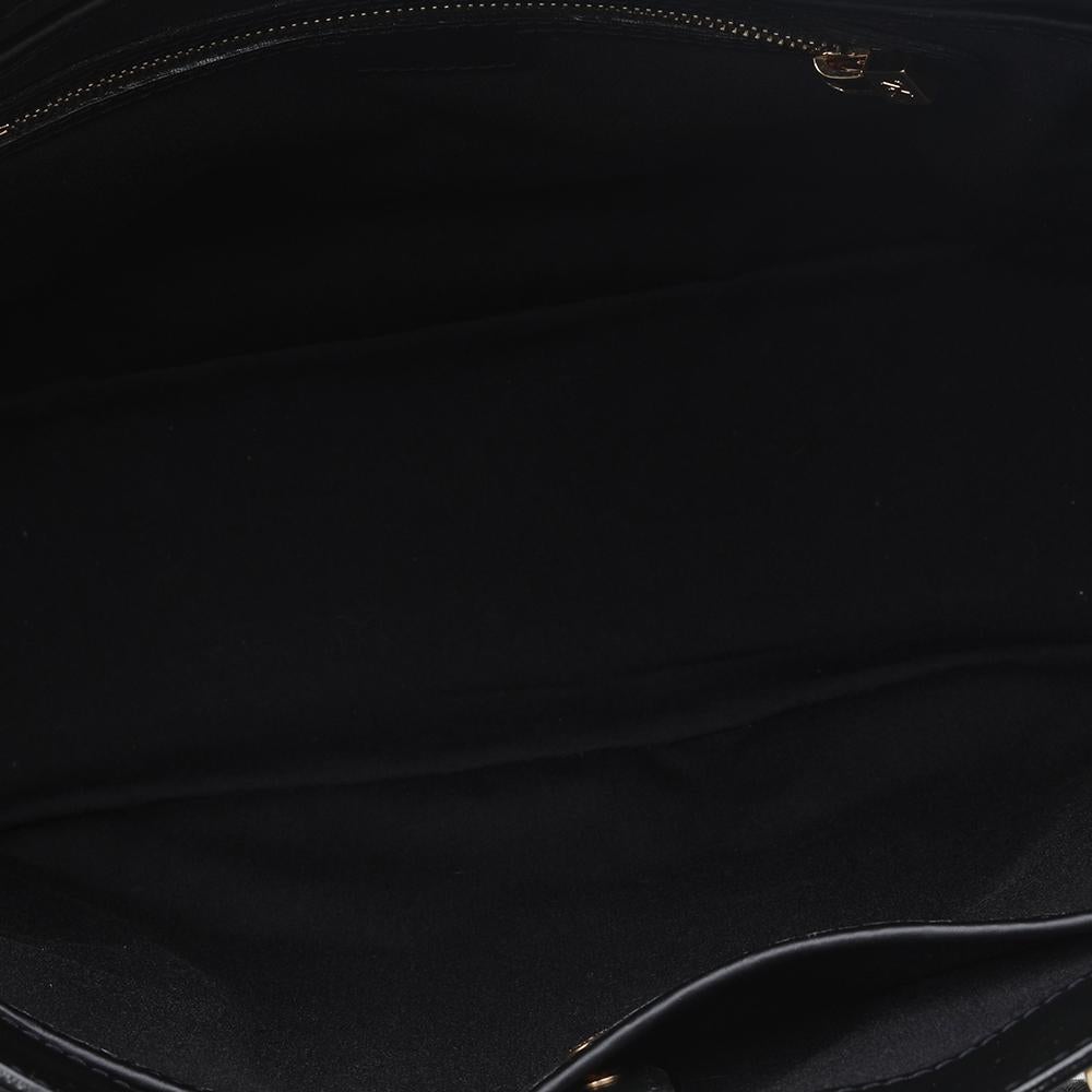 Louis Vuitton Black Monogram Canvas And Leather Mini Lin Lucille GM Bag 5