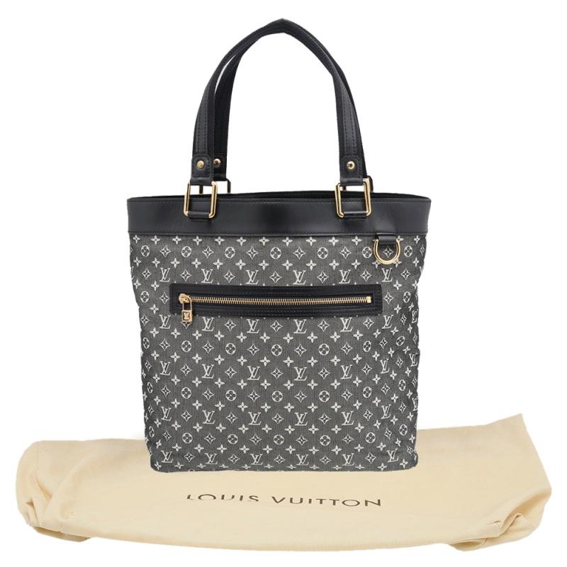 Louis Vuitton Black Monogram Canvas And Leather Mini Lin Lucille GM Bag 7