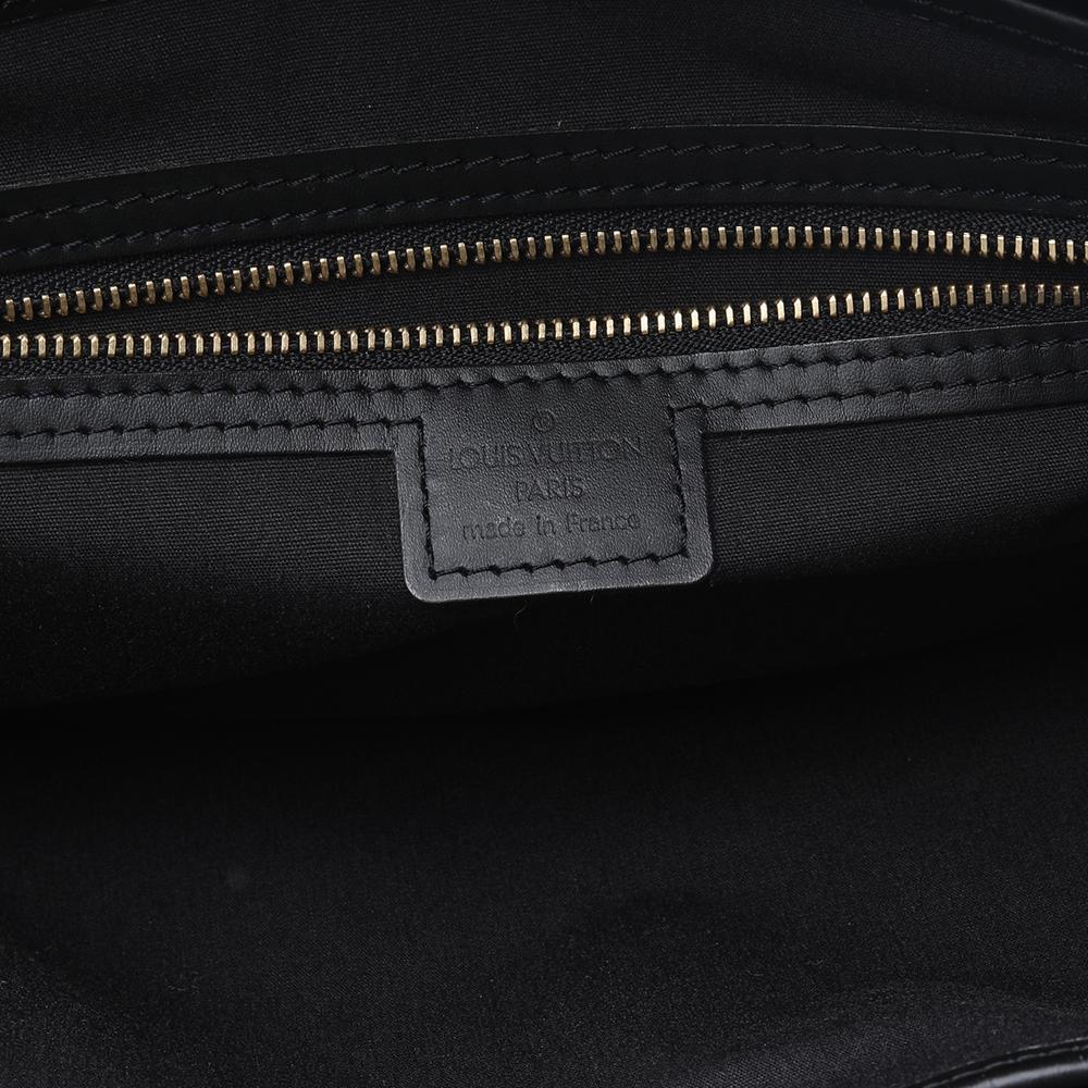 Louis Vuitton Black Monogram Canvas And Leather Mini Lin Lucille GM Bag 4