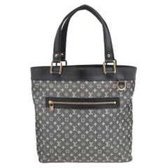 Mini Lin Lucille GM Tasche von Louis Vuitton mit schwarzem Monogramm aus Segeltuch und Leder