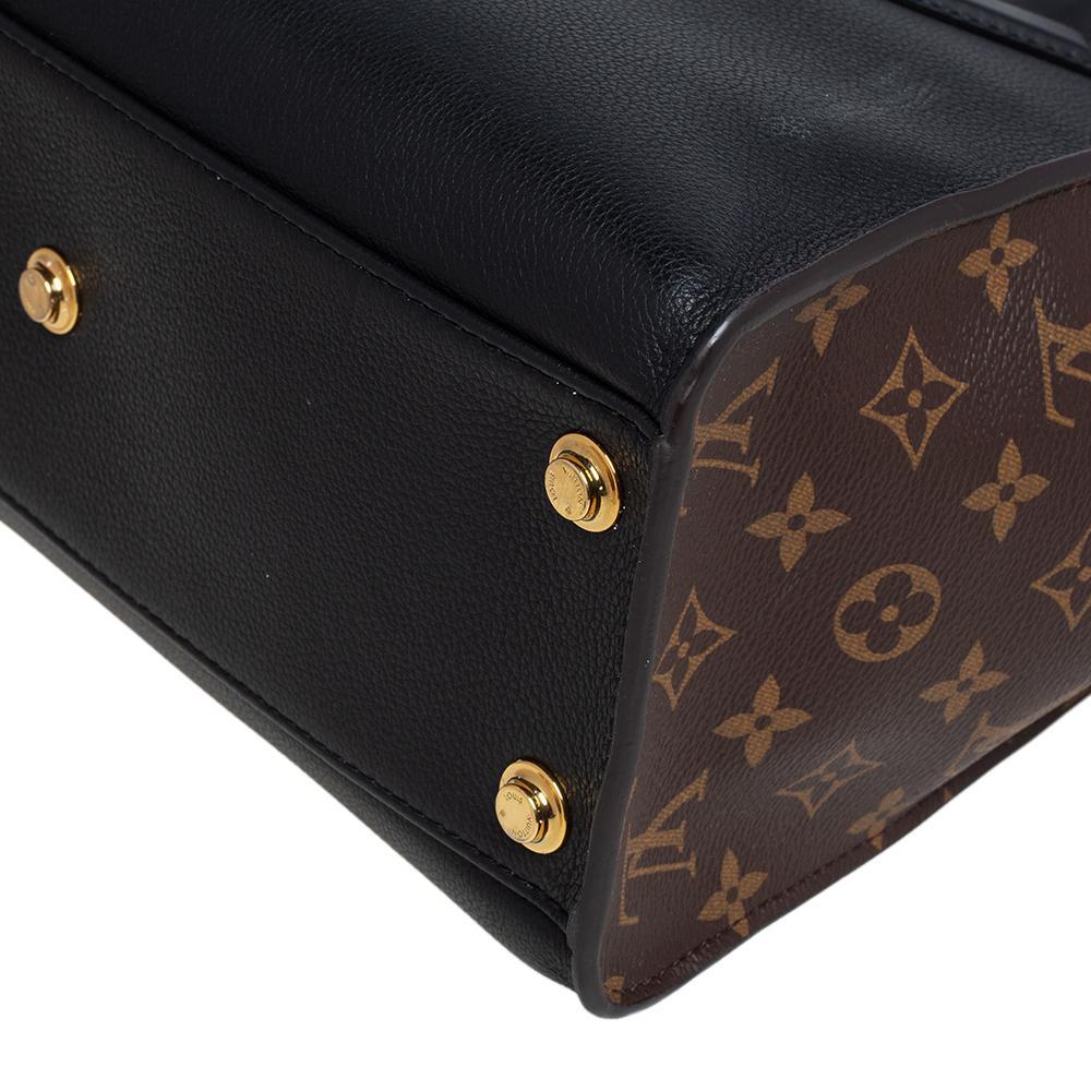 Louis Vuitton Black Monogram Canvas and Leather On My Side MM Bag 2