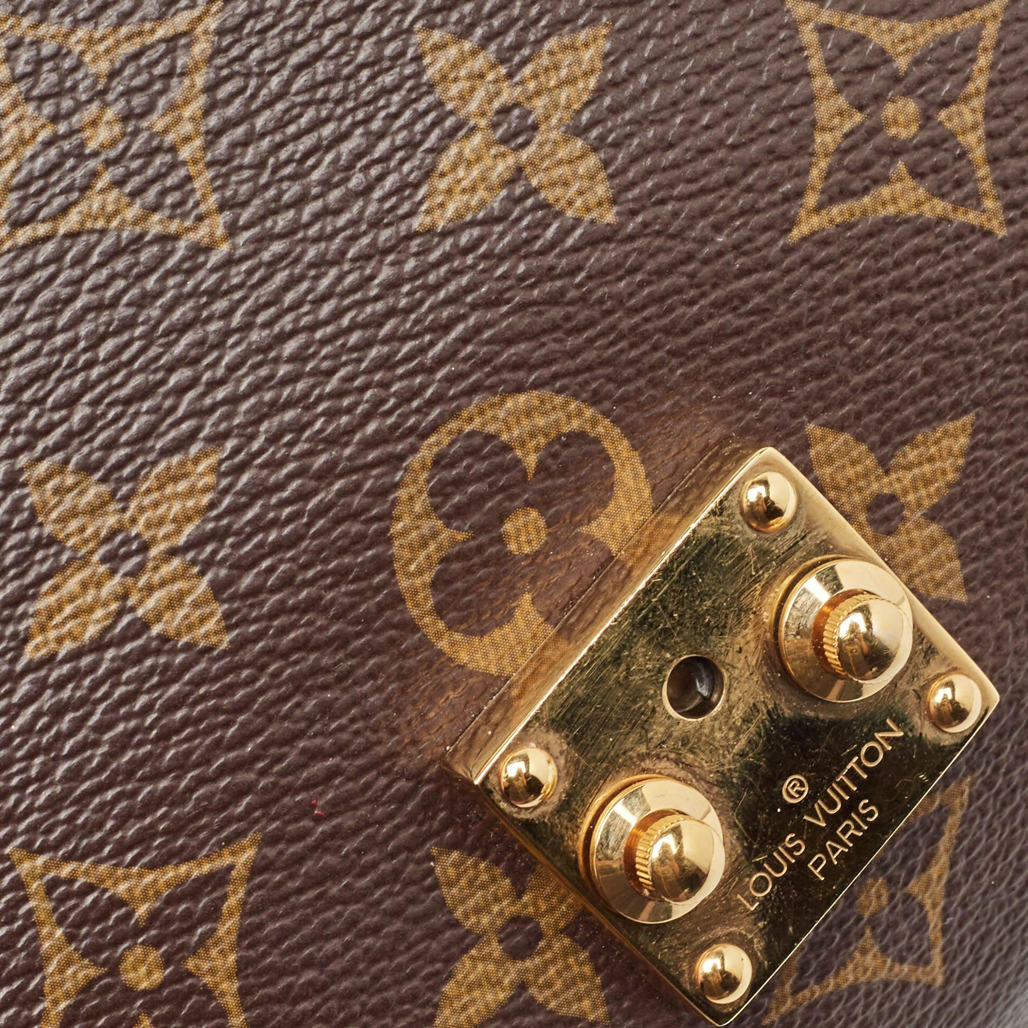 Louis Vuitton Black Monogram Canvas and Leather Pallas Chain Bag 1