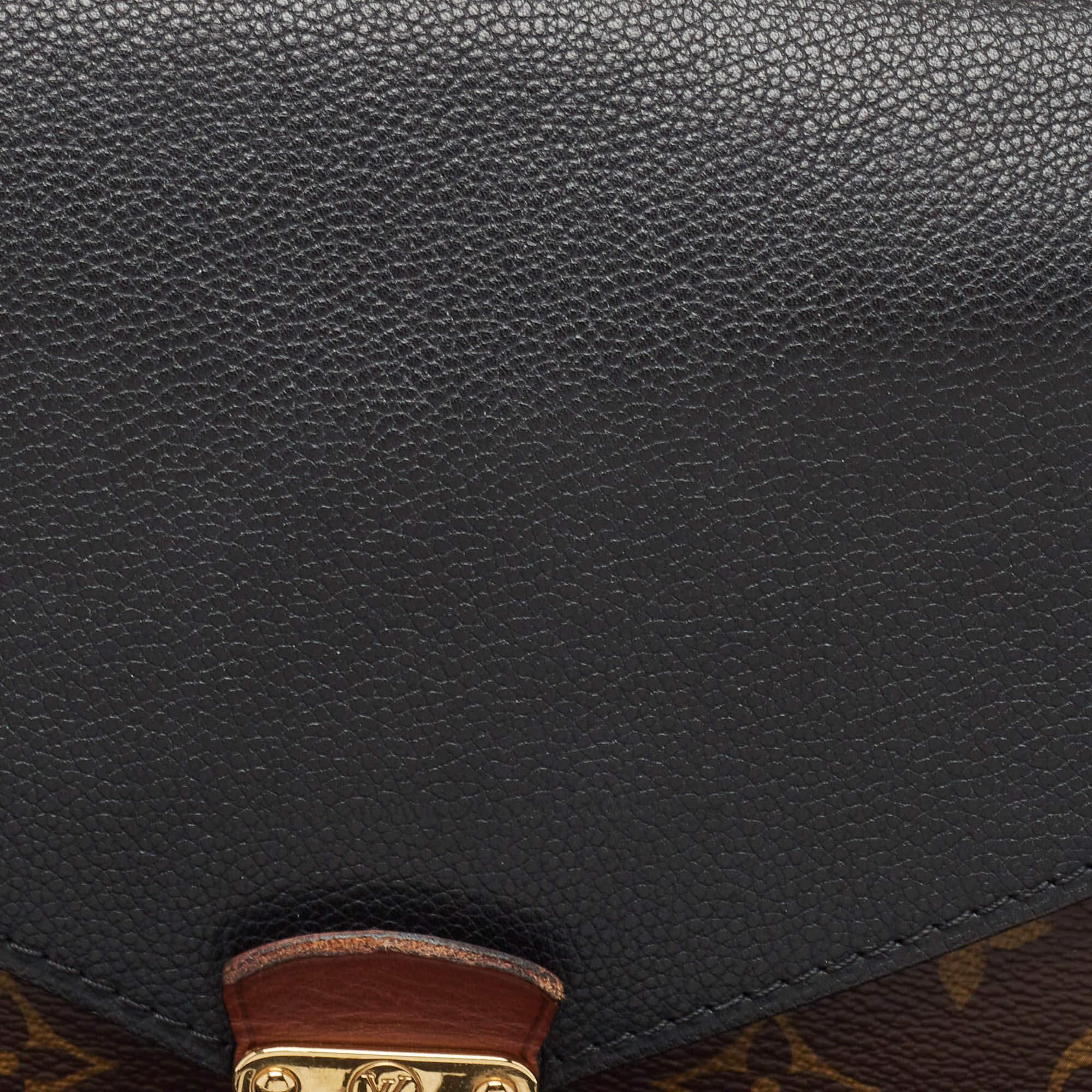 Louis Vuitton Black Monogram Canvas and Leather Pallas Chain Bag 3