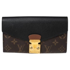 Louis Vuitton Black Monogram Canvas And Leather Pallas Wallet