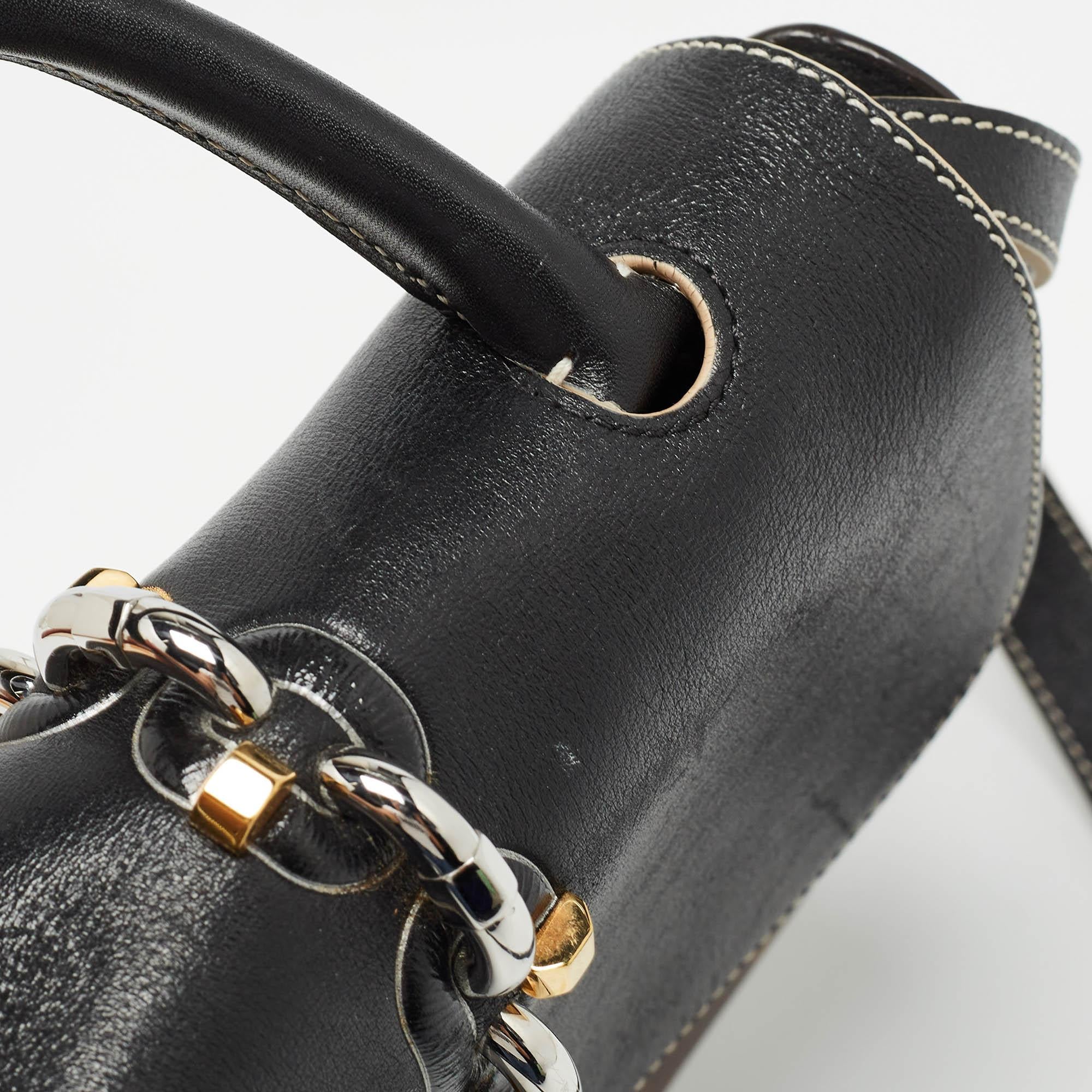 Louis Vuitton Black Monogram Canvas Chain It PM Bag 3