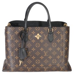 Louis Vuitton Black Monogram Canvas Flower Tote