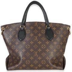 Louis Vuitton Black Monogram Canvas Flower Zipped Tote MM