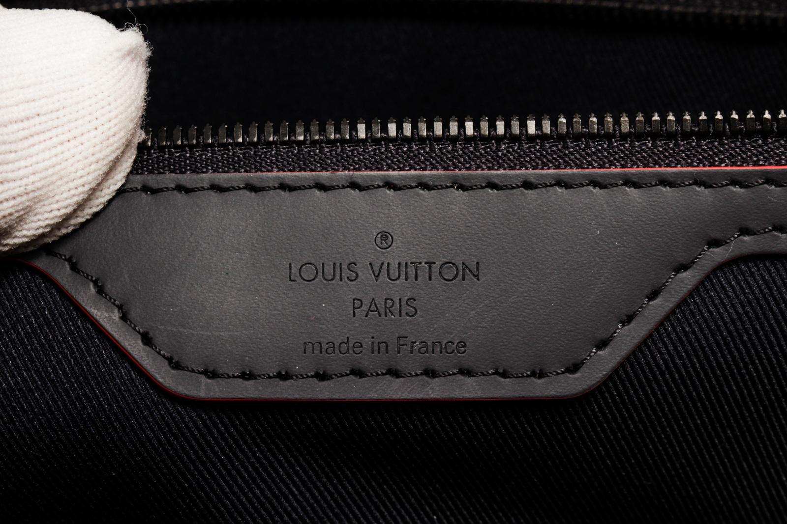 Women's Louis Vuitton Black Monogram Canvas Leather Keepall Bandouliere 50 Duffle Bag