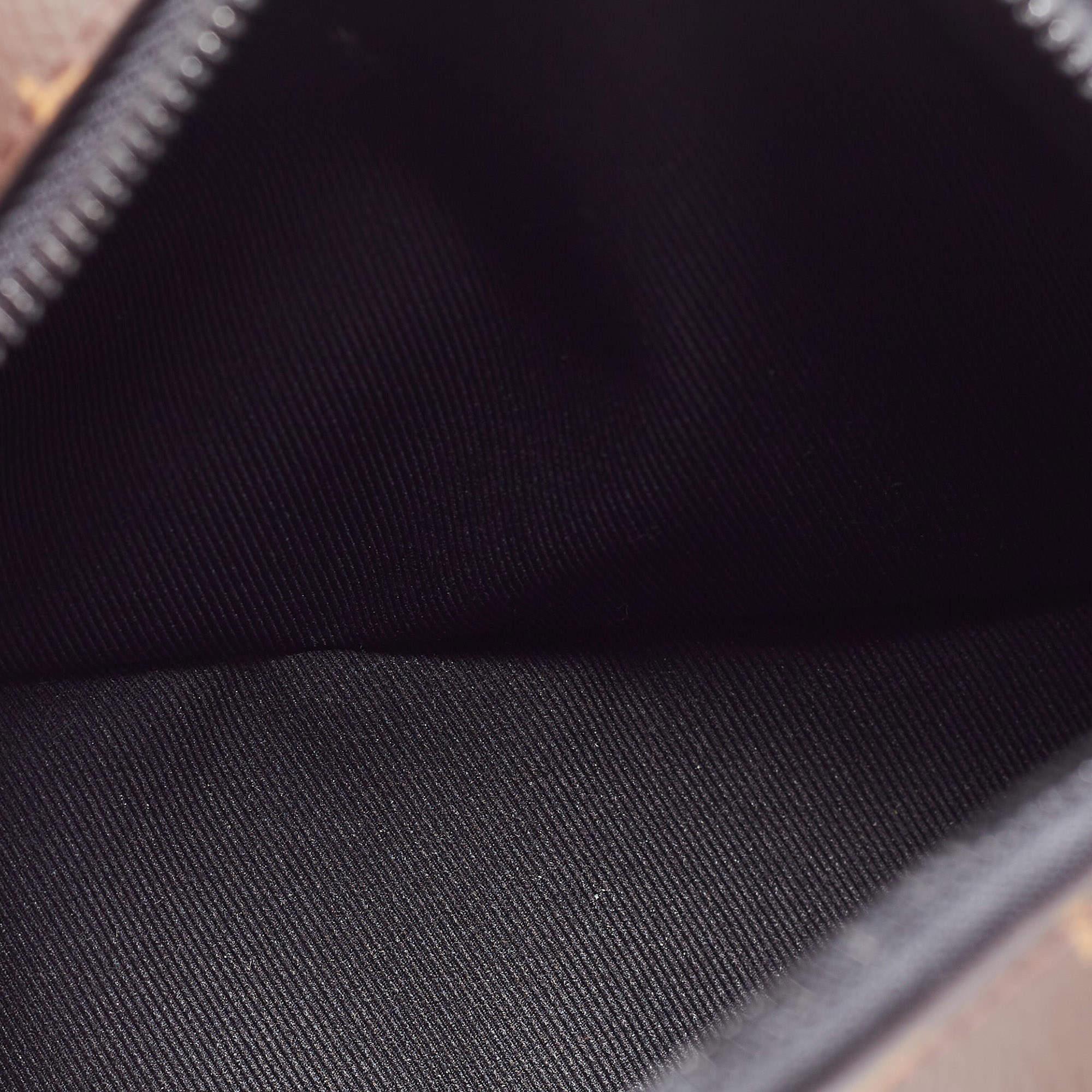 Louis Vuitton - Mini sac fourre-tout « Solar Ray » en toile noire avec monogramme 1