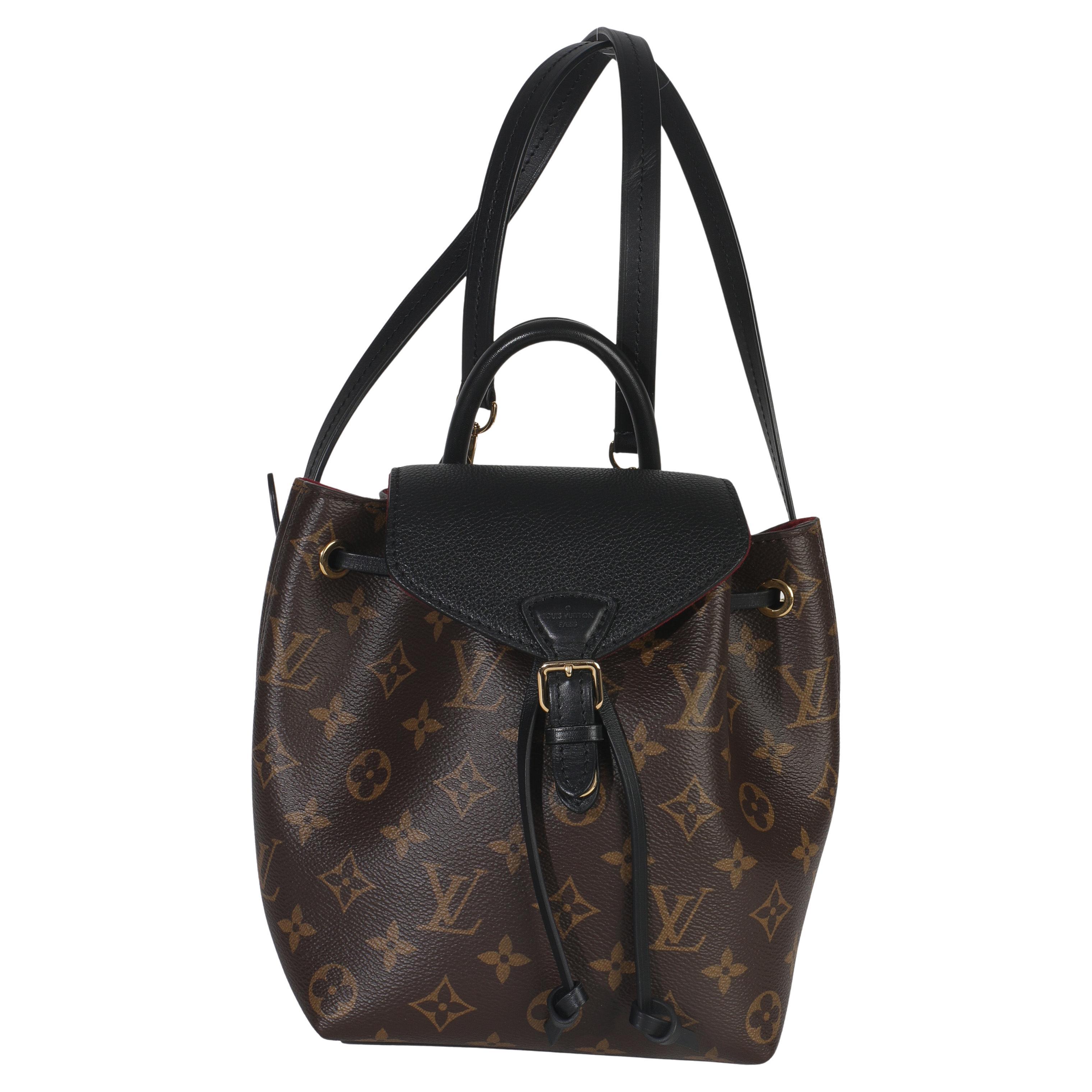 Louis Vuitton Black Monogram Canvas Montsouris BB NM For Sale