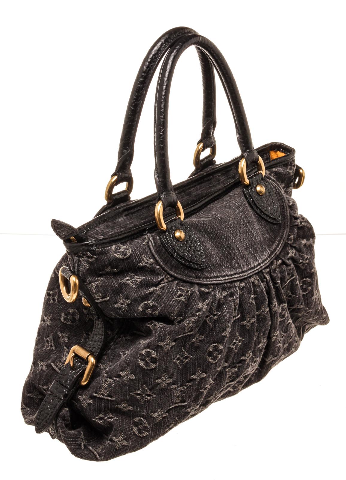 Women's Louis Vuitton Black Monogram Canvas Neo Cabby Shoulder Bag For Sale