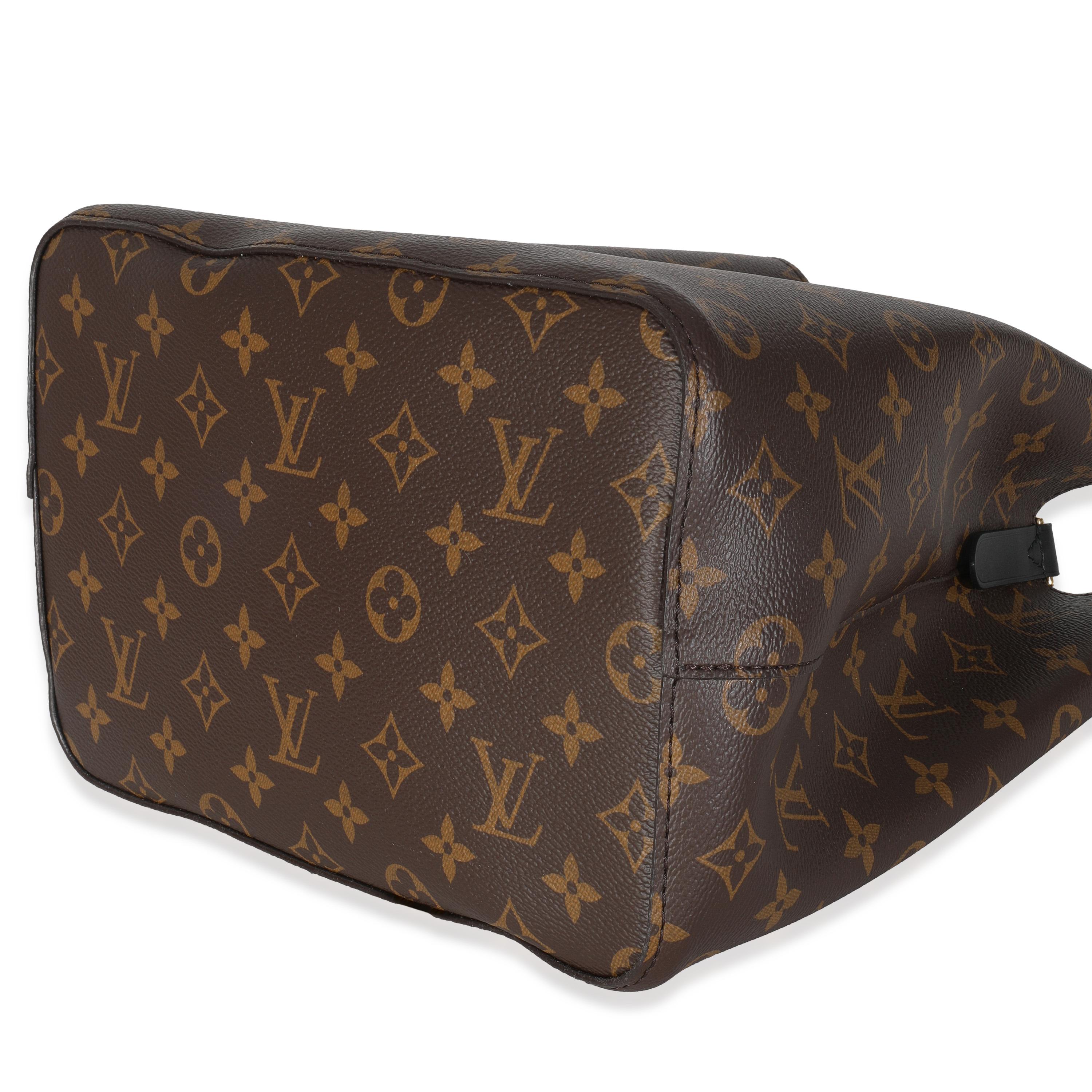 Louis Vuitton Noir Monogram Canvas Neonoe MM en vente 1