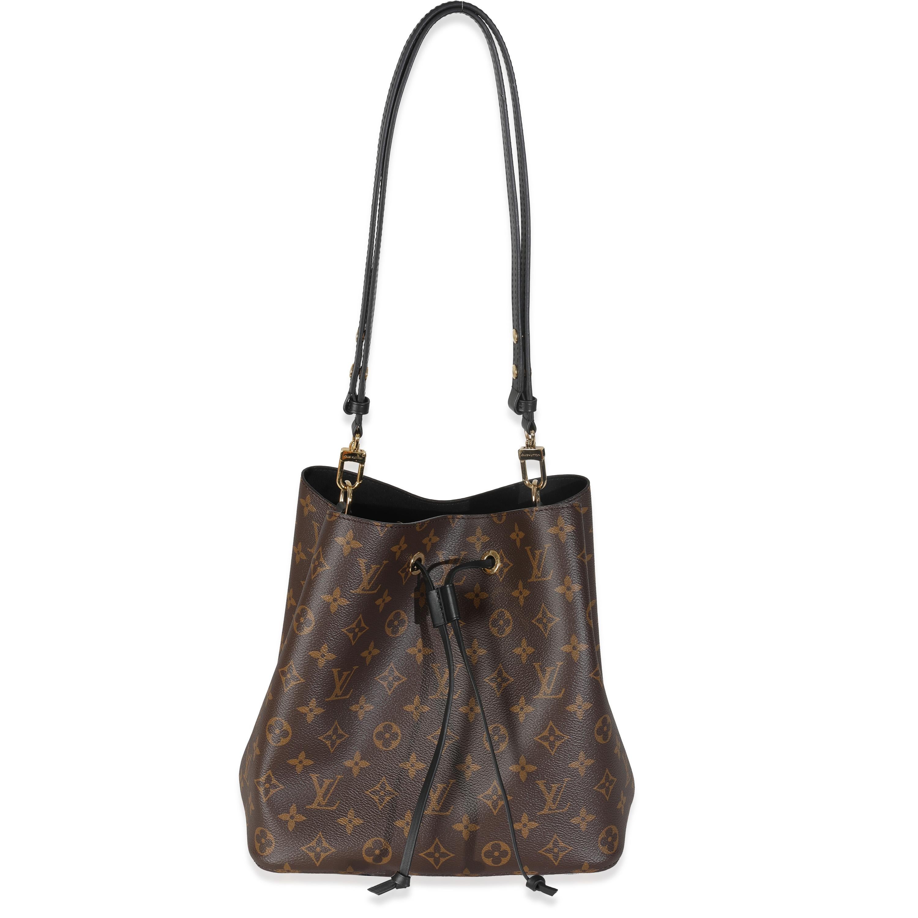 Louis Vuitton Noir Monogram Canvas Neonoe MM en vente 2