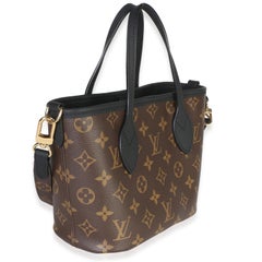 Louis Vuitton Black Monogram Canvas Neverfull Bandouliere Inside Out BB