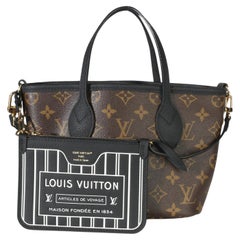 Louis Vuitton Black Monogram Canvas Neverfull Bandouliere Inside Out BB