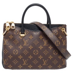 Louis Vuitton Pallas BB Tasche aus Segeltuch mit schwarzem Monogramm