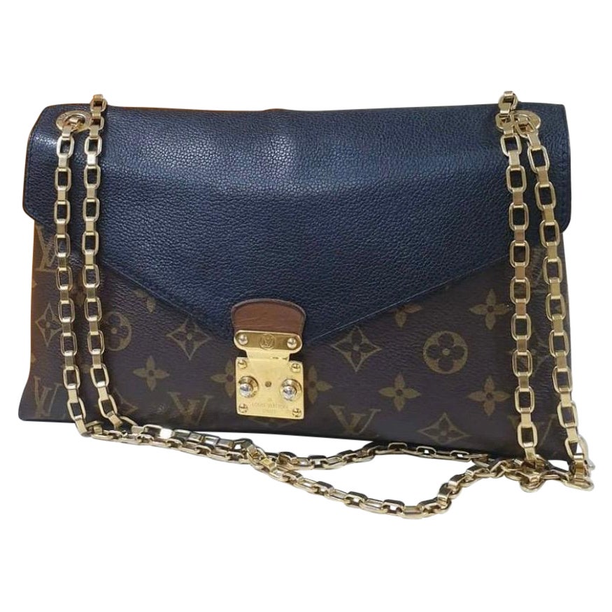 Louis Vuitton Black Monogram Canvas Pallas Chain Bag