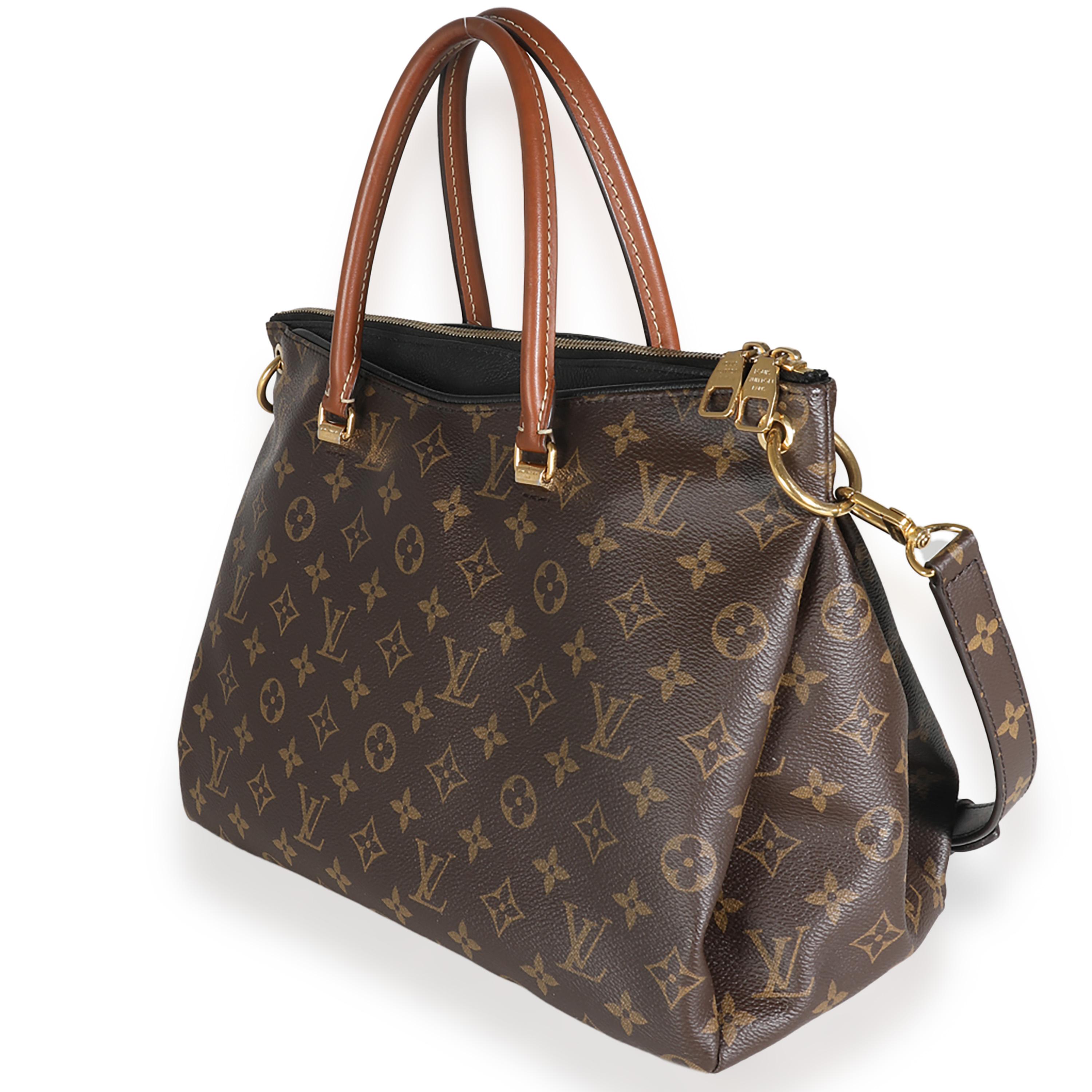 Women's Louis Vuitton Black Monogram Canvas Pallas MM