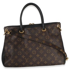 Louis Vuitton Black Monogram Canvas Pallas Tote MM