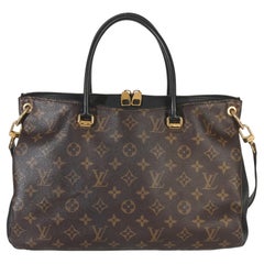 Louis Vuitton Black Monogram Canvas Pallas Tote MM