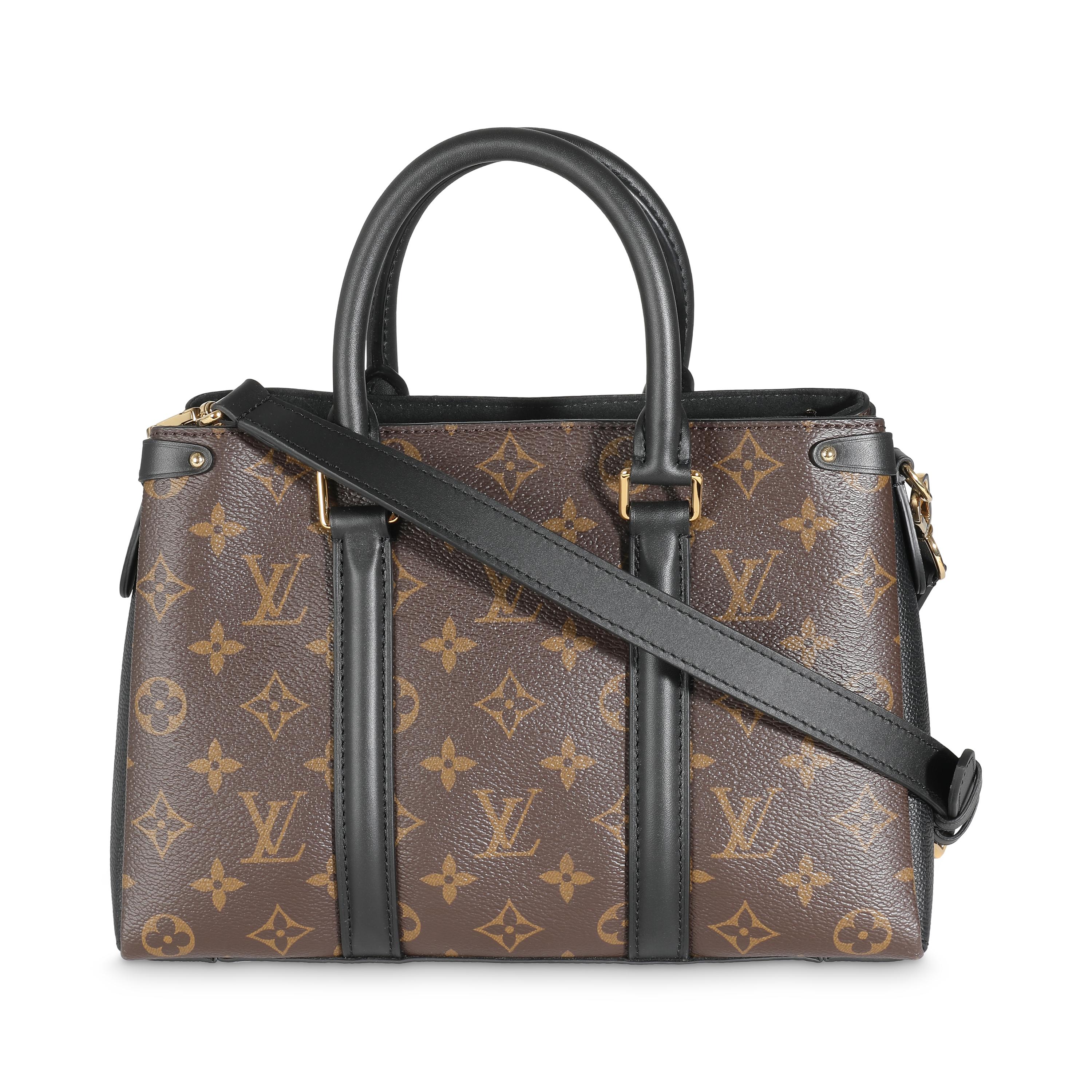 Listing Title: Louis Vuitton Black Monogram Canvas Soufflot BB
SKU: 141621
MSRP: 2560.00 USD
Condition: Pre-owned 
Handbag Condition: Excellent
Condition Comments: Item is in excellent condition and displays light signs of wear.   Minor scratching