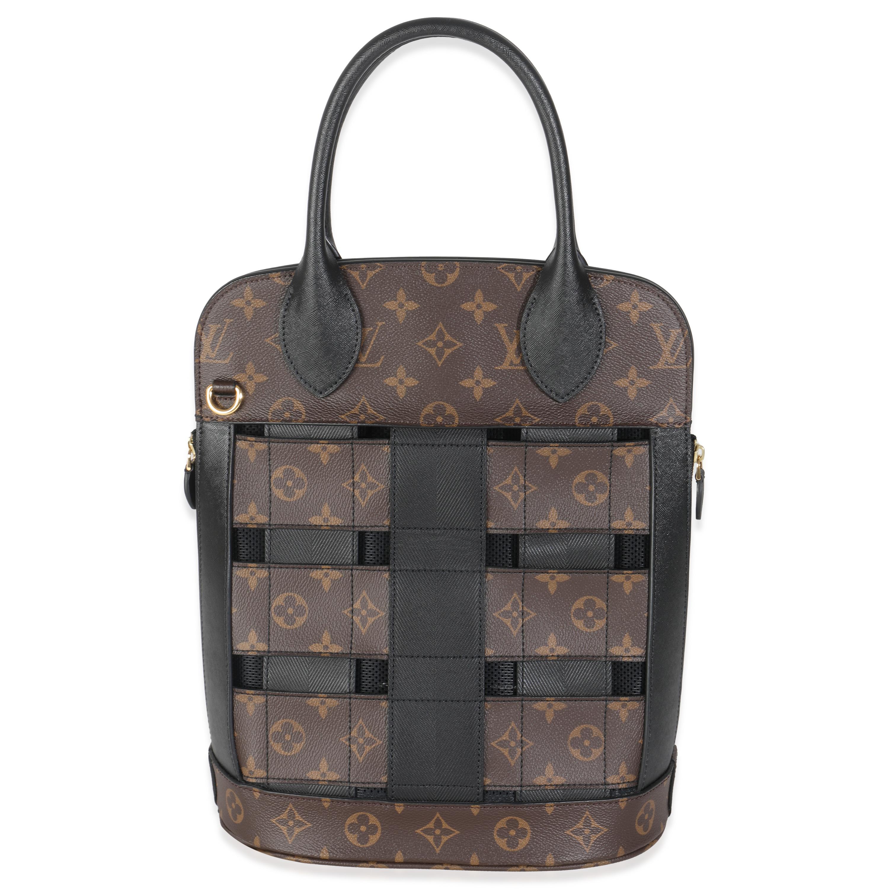 Listing Title: Louis Vuitton Black Monogram Canvas Tressage
SKU: Z145123
Condition: Pre-owned 
Handbag Condition: Very Good
Condition Comments: Item is in very good condition with minor signs of wear.   Strap Not Included. Light scratching along