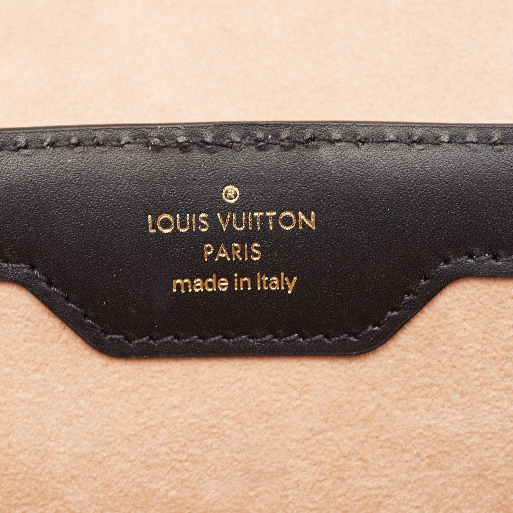 Louis Vuitton Black Monogram Canvas Trianon Top Handle Bag For Sale 4