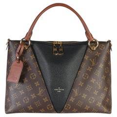 Louis Vuitton Black Monogram Canvas V Tote MM