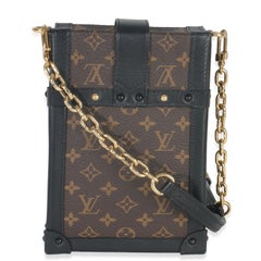 Louis Vuitton Black Monogram Canvas Verticale Trunk Pochette