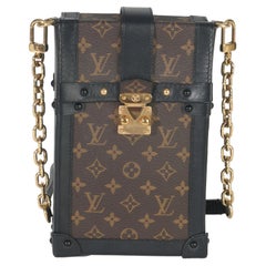 Louis Vuitton Black Monogram Canvas Verticale Trunk Pochette