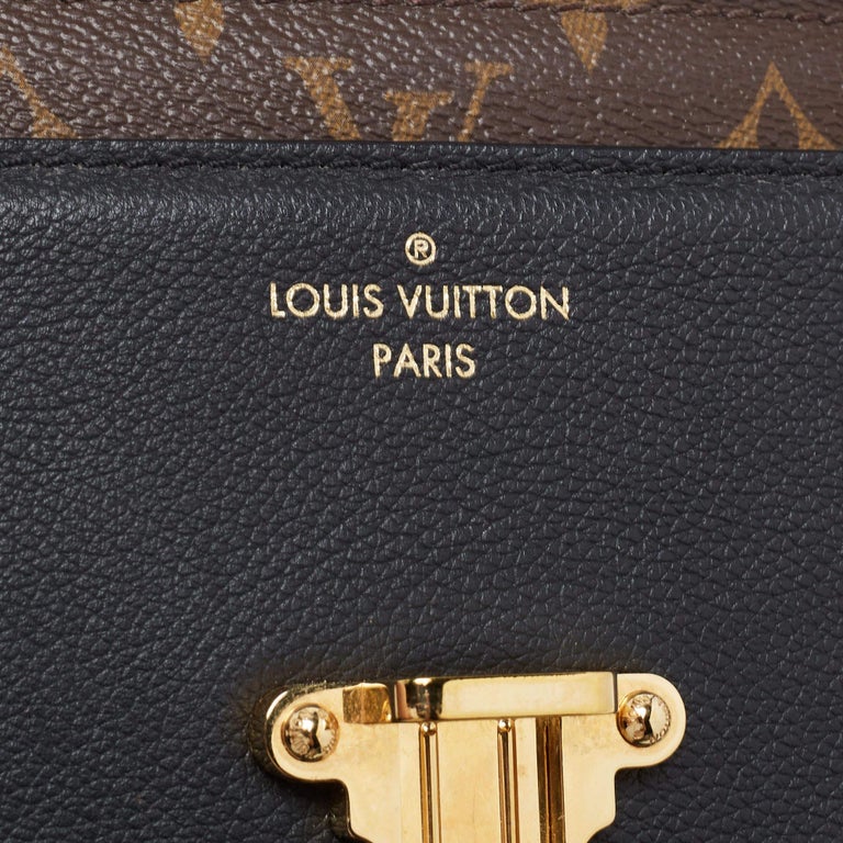 Louis Vuitton Monogram Canvas and Black Leather Victoire Bag at 1stDibs