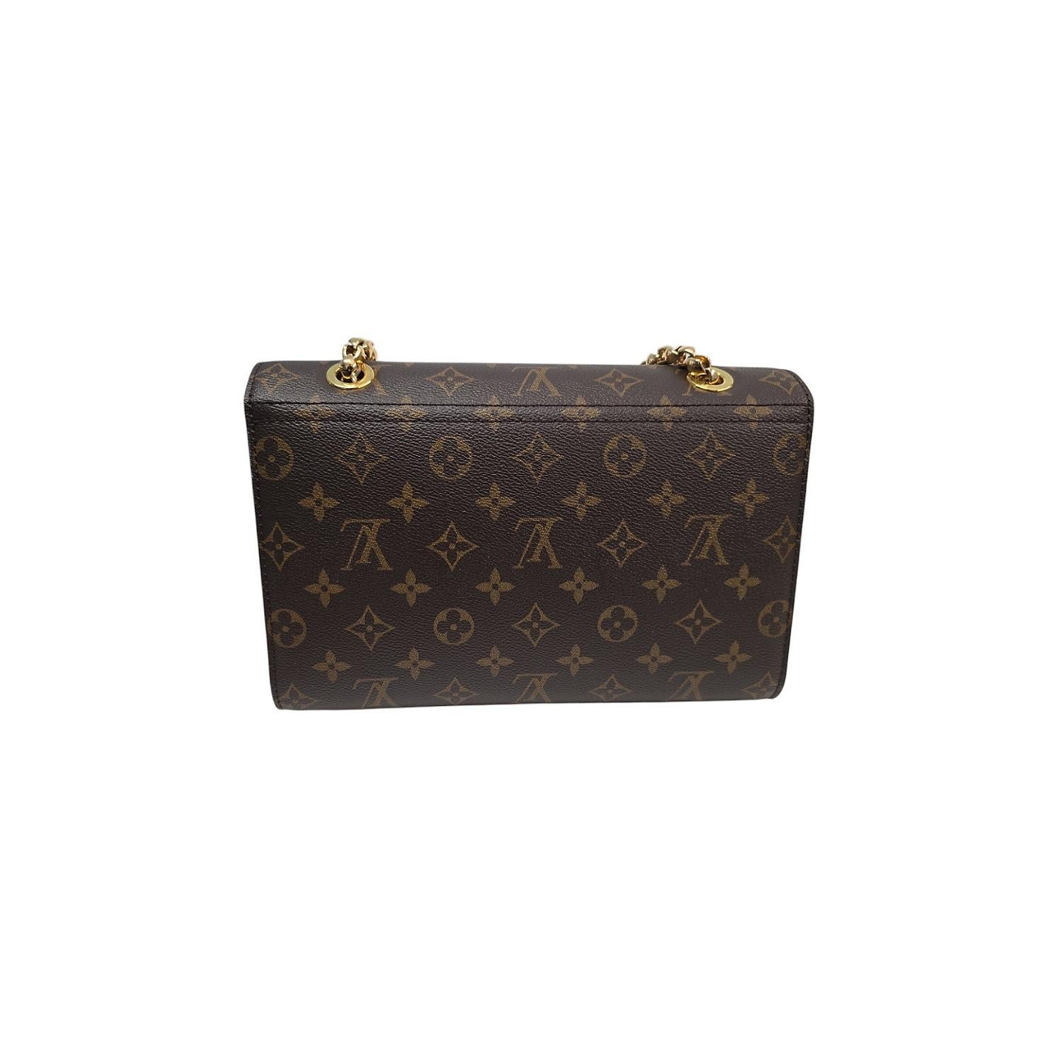 Louis Vuitton Black Monogram Canvas Victoire Chain Bag 1