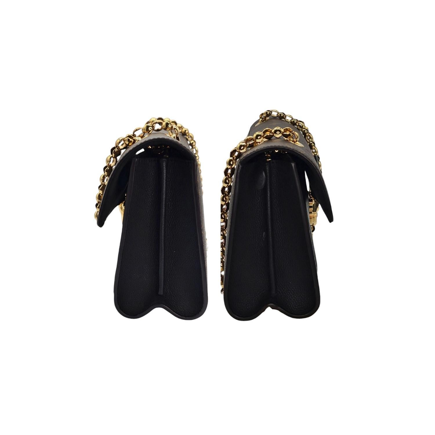 Louis Vuitton Black Monogram Canvas Victoire Chain Bag 2