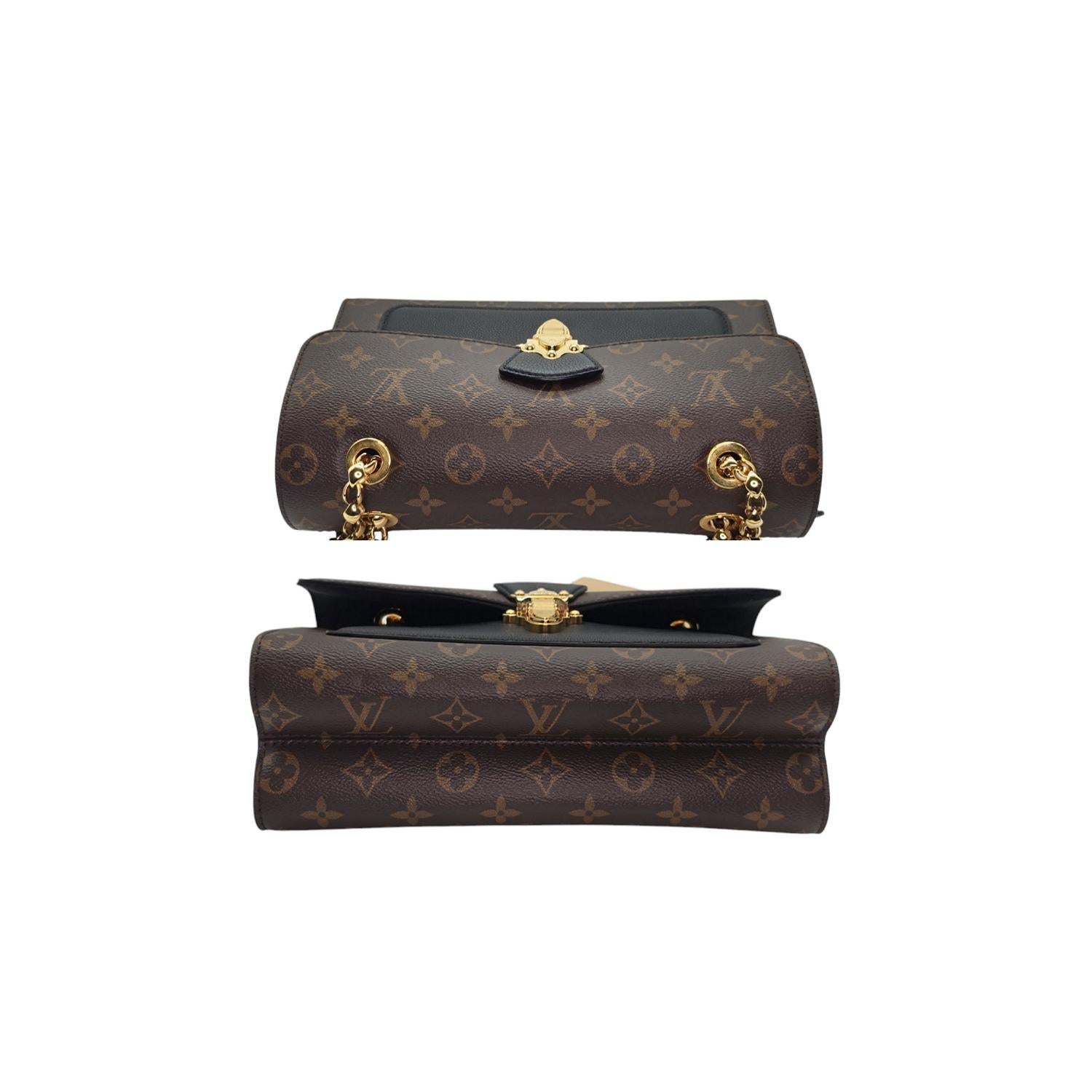 Louis Vuitton Black Monogram Canvas Victoire Chain Bag 3