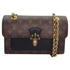 Louis Vuitton Black Monogram Canvas Victoire Chain Bag