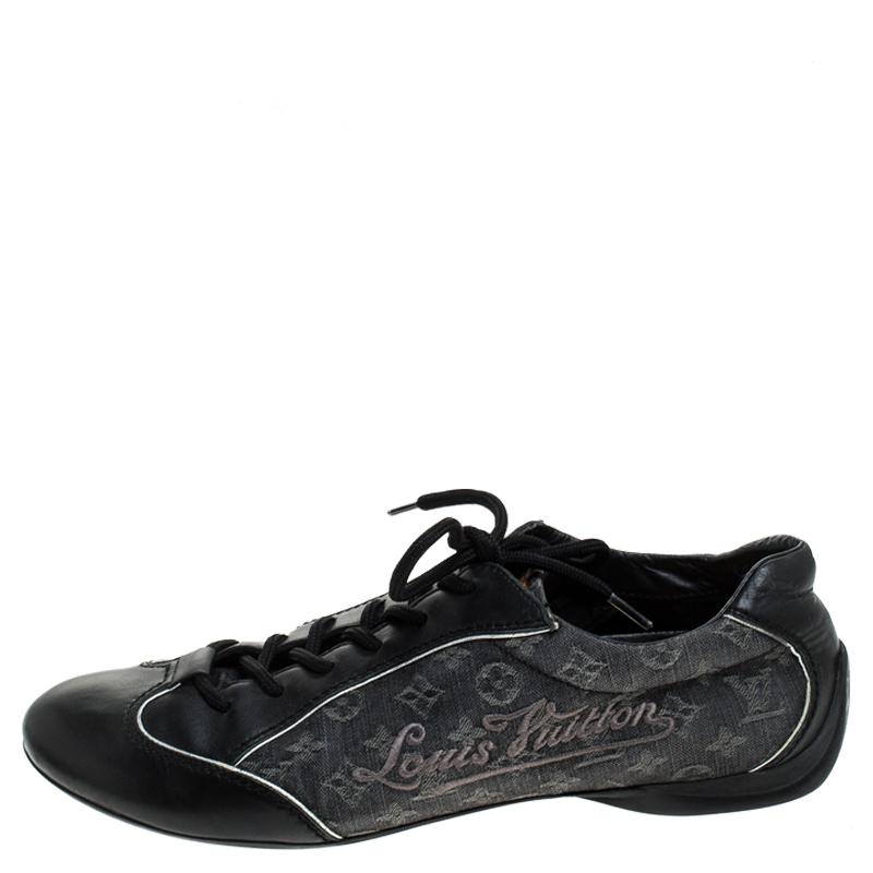 lv black tennis shoes