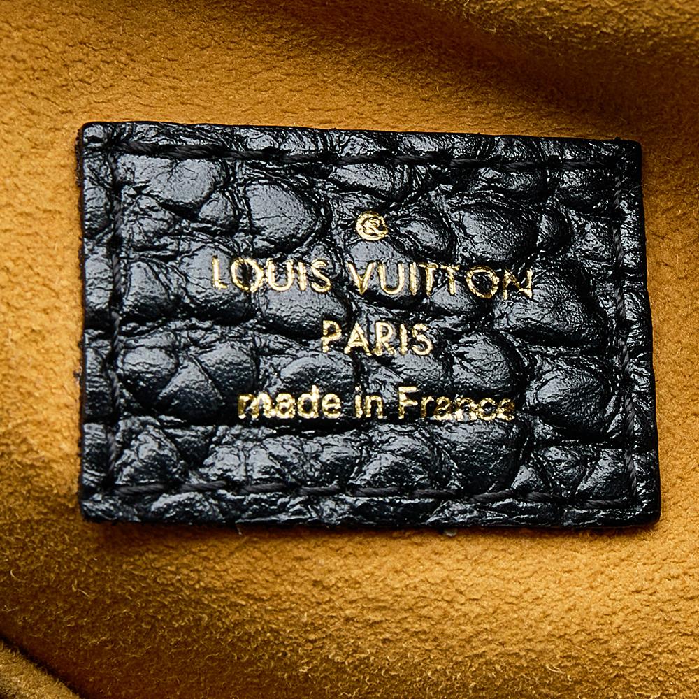 Louis Vuitton Black Monogram Denim Mahina XS Bag 2