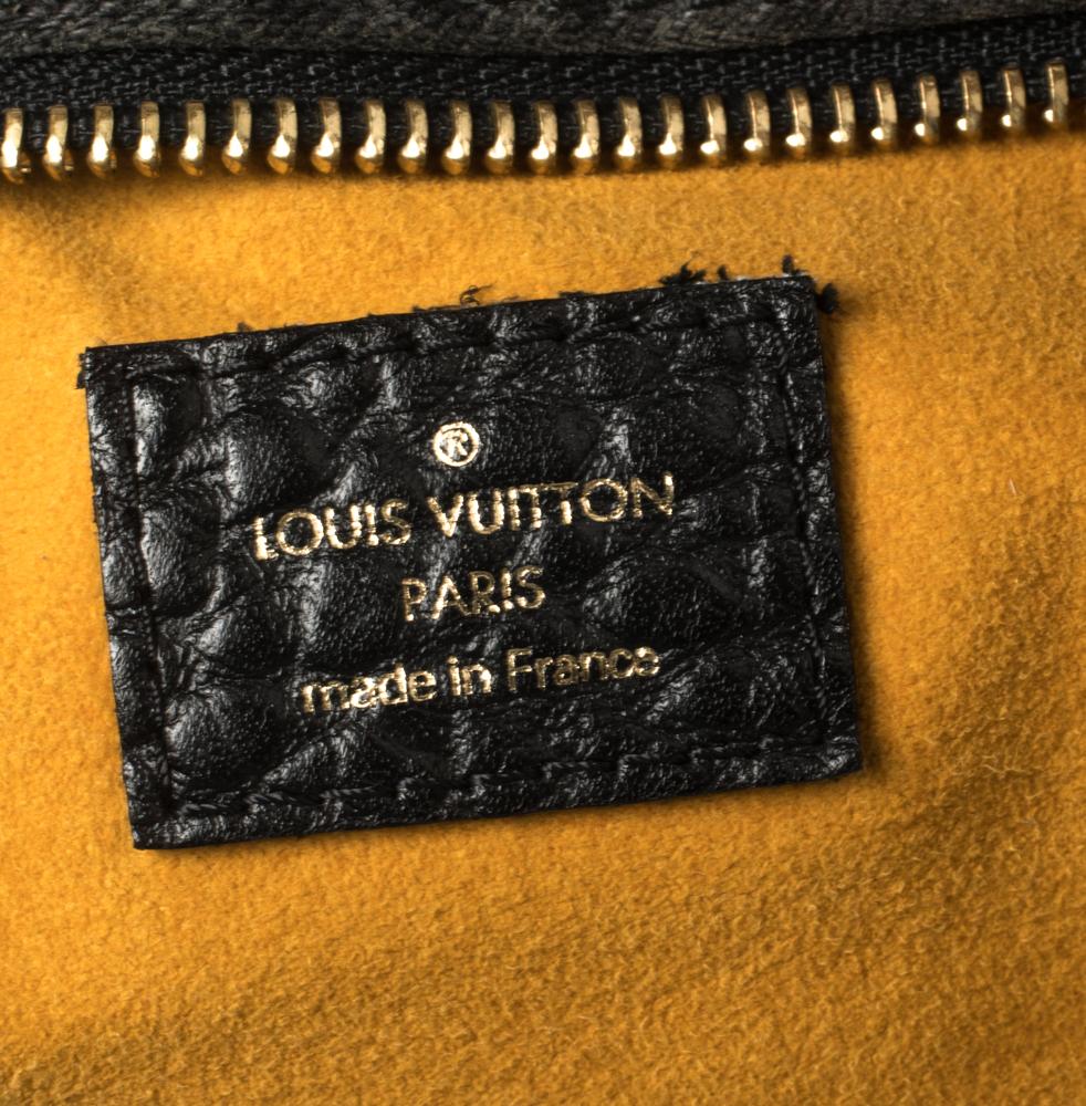 Louis Vuitton Black Monogram Denim Neo Cabby GM Bag 6