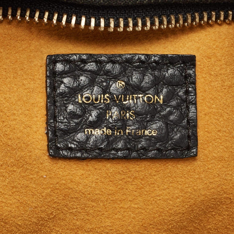 Louis Vuitton Black Monogram Denim Neo Cabby MM Bag For Sale 7
