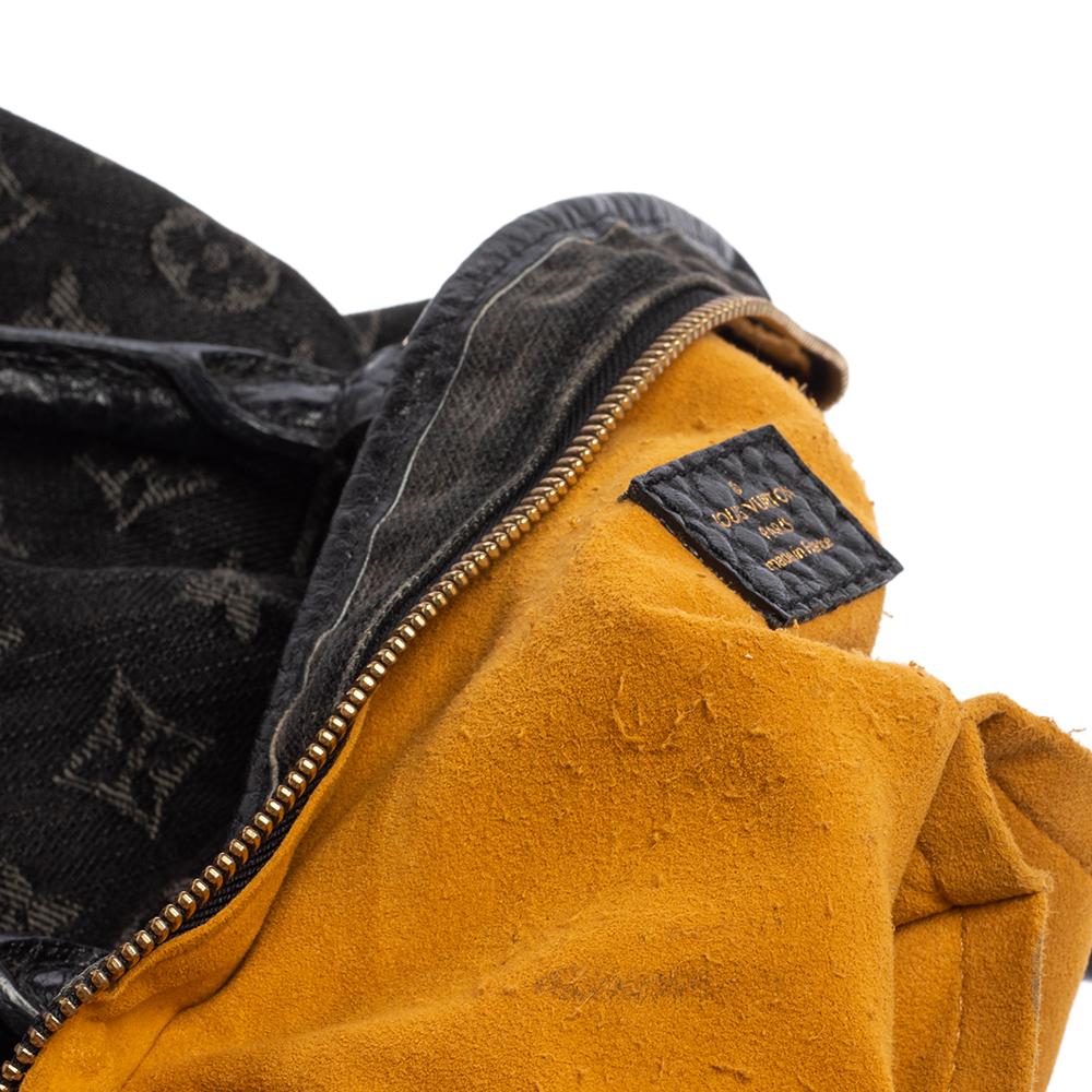 Louis Vuitton Black Monogram Denim Neo Cabby MM Bag 7
