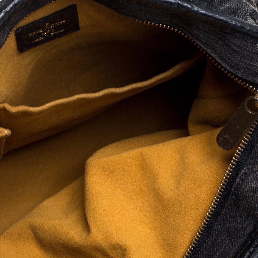 Louis Vuitton Schwarz Monogramm Denim Neo Cabby MM Tasche 2