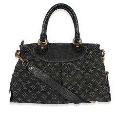 Louis Vuitton Black Monogram Denim Neo Cabby MM