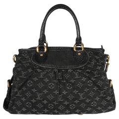Louis Vuitton Black Monogram Denim Neo Cabby MM