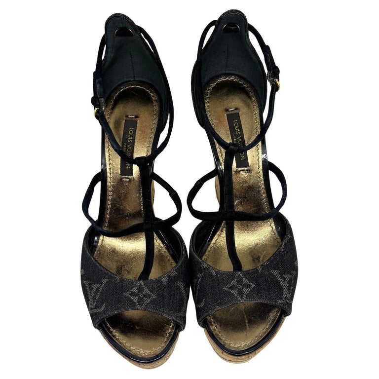 Louis Vuitton Denim Heels For Sale on 1stDibs denim louis