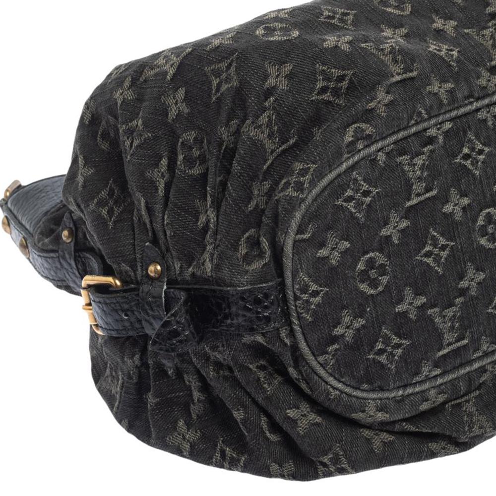 Louis Vuitton Black Monogram Denim XS Bag 7