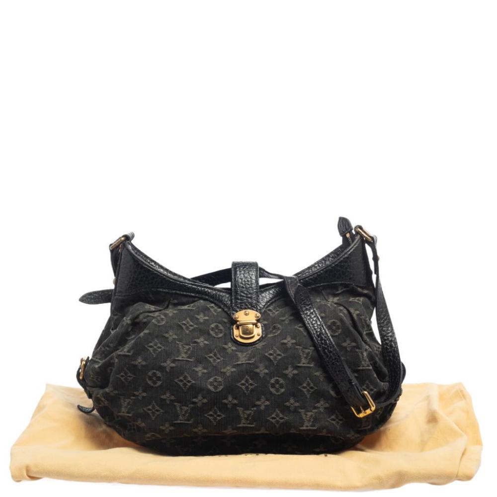 Louis Vuitton Black Monogram Denim XS Bag 5